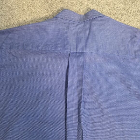 Blue Check Button Down Shirt Cutter & Buck Long Sleeve Women MEDIUM 100% Cotton - Picture 5 of 14